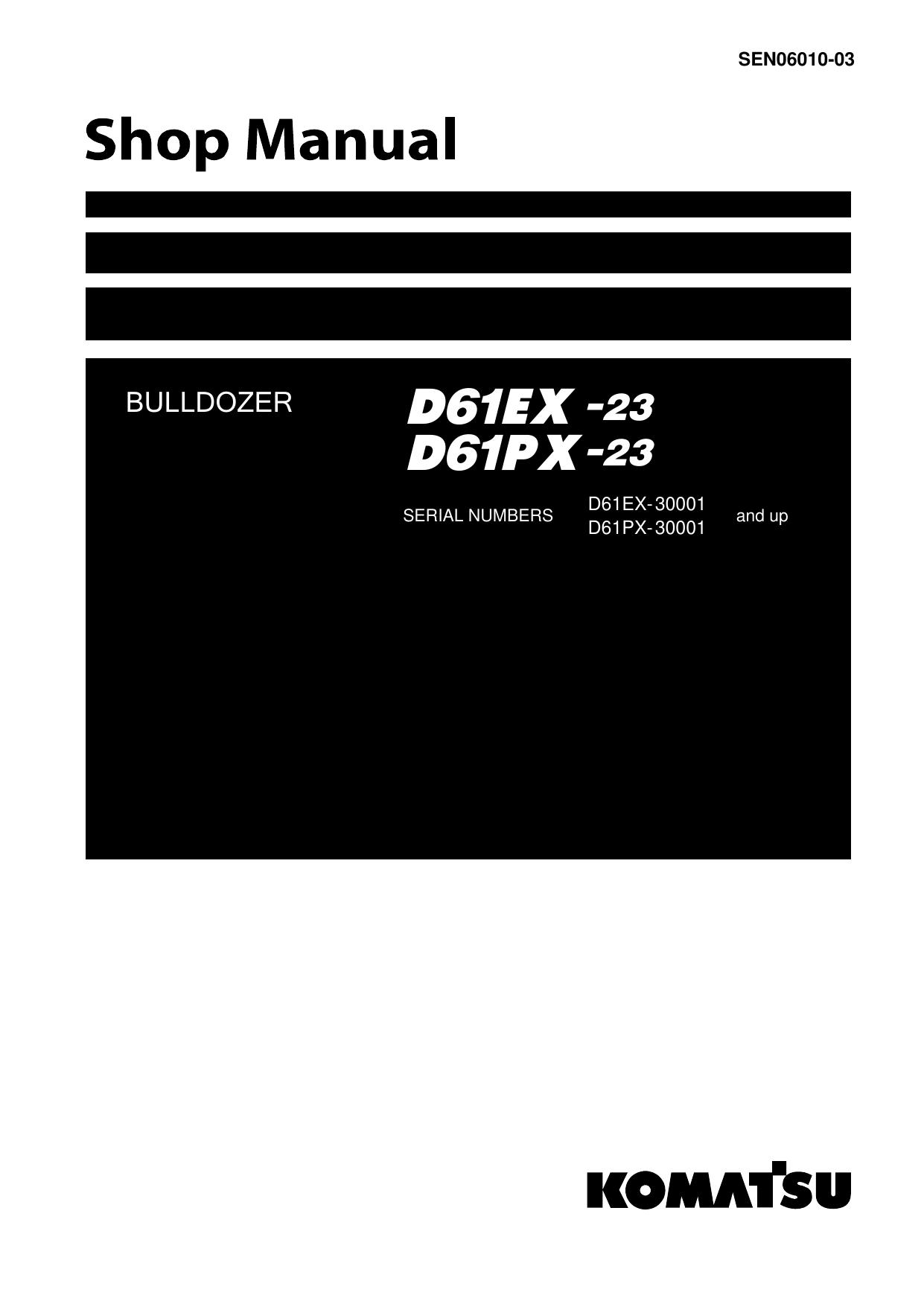 D61PX-23 D61EX-23 Shop Manual
